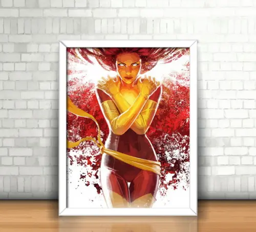 Quadro Jean Grey / Fênix Negra / X-Men