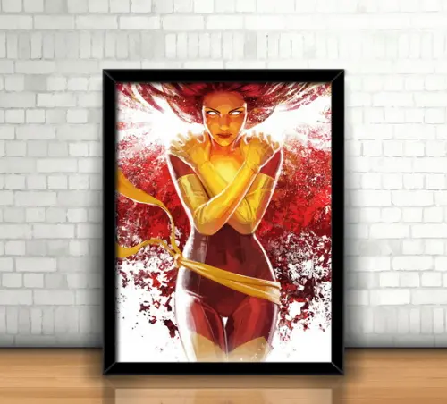 Quadro Jean Grey / Fênix Negra / X-Men
