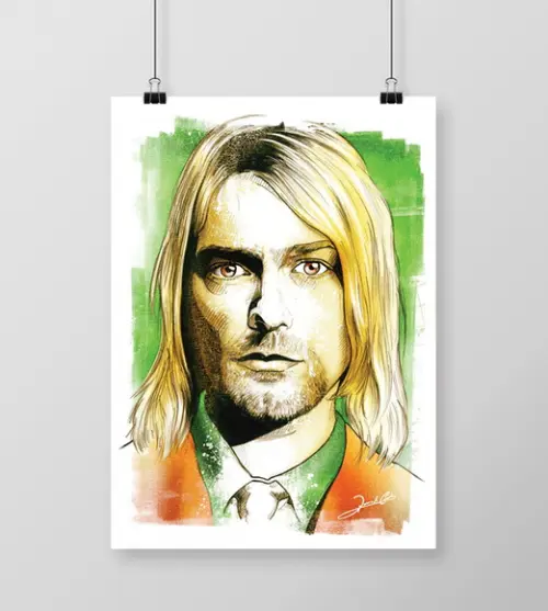 Quadro Kurt Cobain / Nirvana