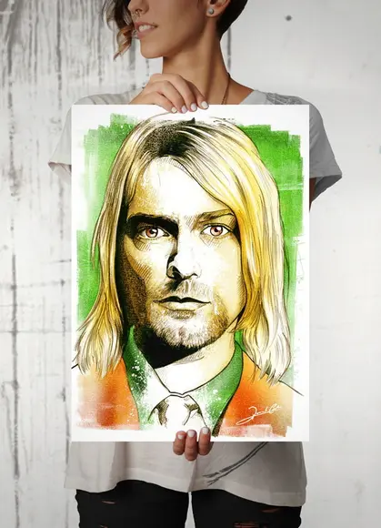 Quadro Kurt Cobain / Nirvana