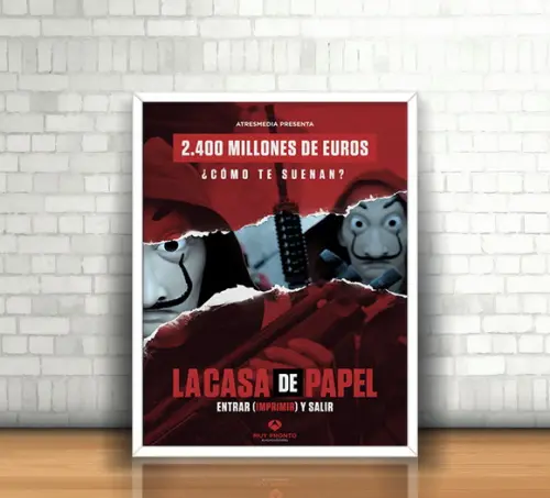 Quadro La Casa de Papel