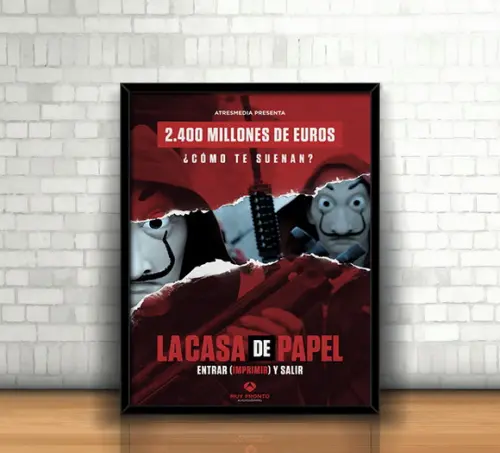 Quadro La Casa de Papel