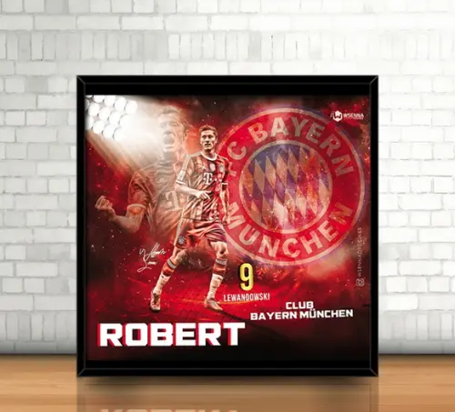 Quadro Lewandowski / Bayern de Munique