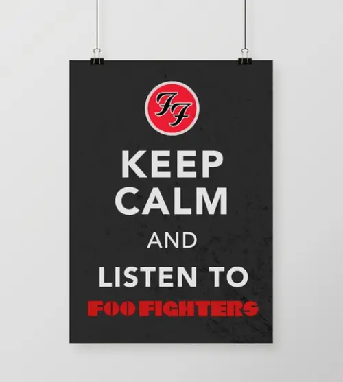 Quadro Listen to Foo Fighters