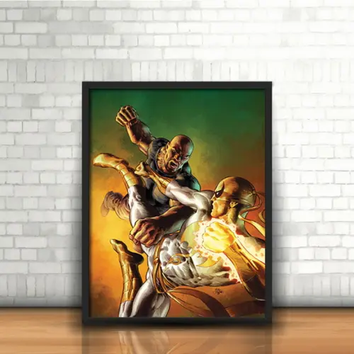Quadro Luke Cage e Punho de Ferro