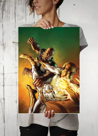 Quadro Luke Cage e Punho de Ferro