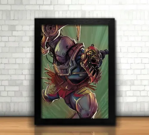 Quadro Mandíbula / He-Man / 20x30cm / com vidro