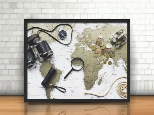 Quadro Mapa Mundi