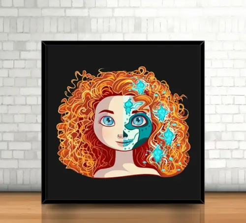 Quadro Merida/Catrina (20x20cm)