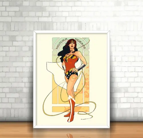 Quadro Mighty / Mulher-Maravilha