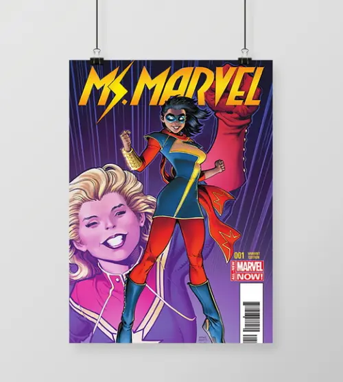 Quadro Ms Marvel / Capitã Marvel