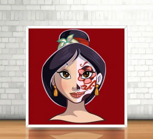 Quadro Mulan/Catrina (20x20cm)