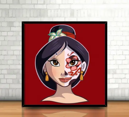 Quadro Mulan/Catrina (20x20cm)