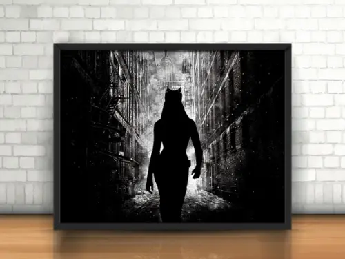 Quadro Mulher Gato