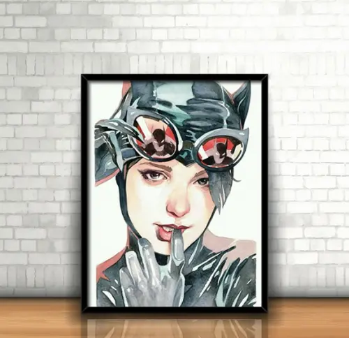 Quadro Mulher Gato