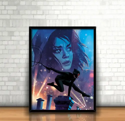 Quadro Mulher Gato