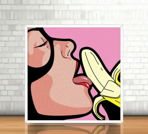 Quadro Mulher Gato / PopArt (20x20cm)