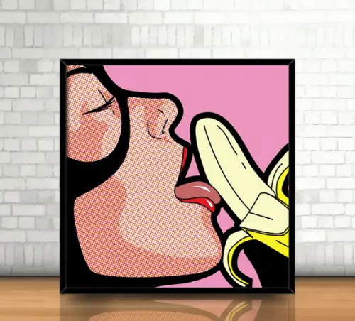 Quadro Mulher Gato / PopArt (20x20cm)