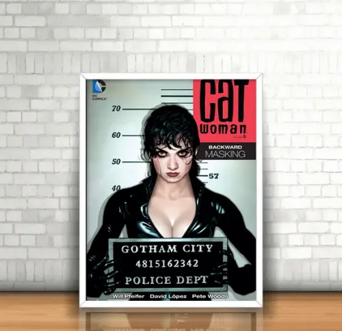 Quadro Mulher Gato Police Dept