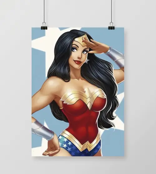 Quadro Mulher-Maravilha