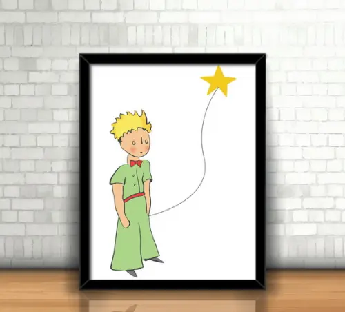 Quadro O Pequeno Príncipe