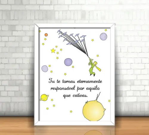 Quadro O Pequeno Príncipe