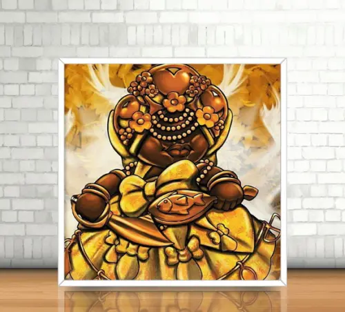 Quadro Oxum / Ilustração (20x20cm)