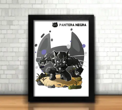 Quadro Pantera Negra