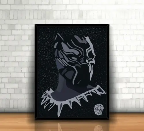 Quadro Pantera Negra