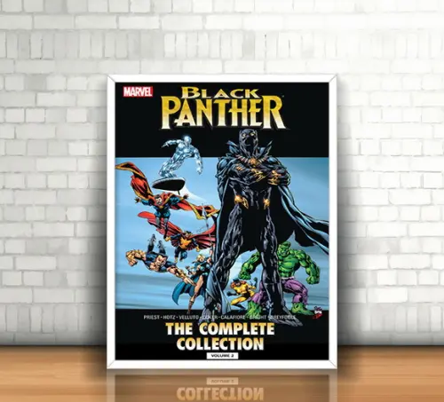Quadro Pantera Negra / 20x30cm / Com Vidro