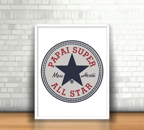 Quadro Papai Super All Star
