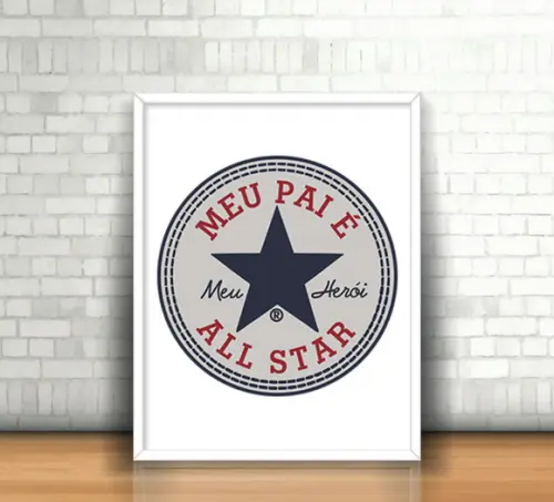 Quadro Papai Super All Star
