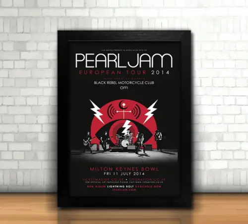 Quadro Pearl Jam 2014