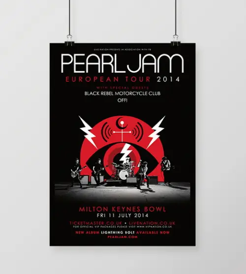 Quadro Pearl Jam 2014
