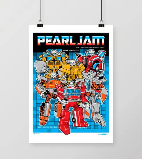 Quadro Pearl Jam Transformers
