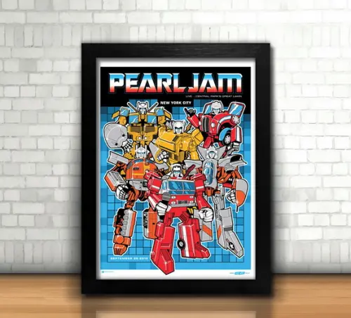 Quadro Pearl Jam Transformers