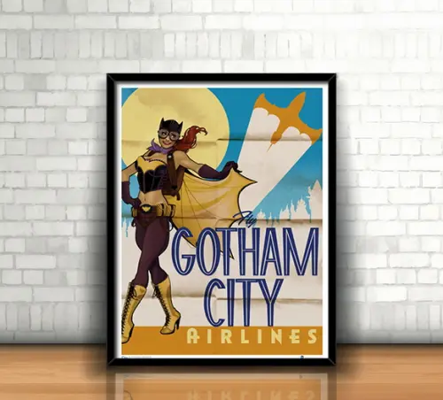 Quadro Retrô / Batgirl