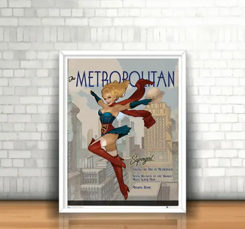 Quadro Retrô / Supergirl
