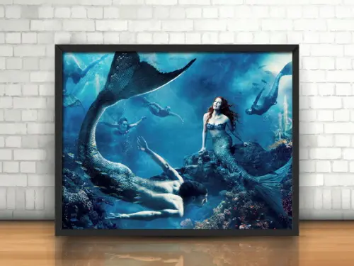 Quadro Sereias no Fundo do Mar