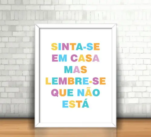 Quadro Sinta-se em Casa