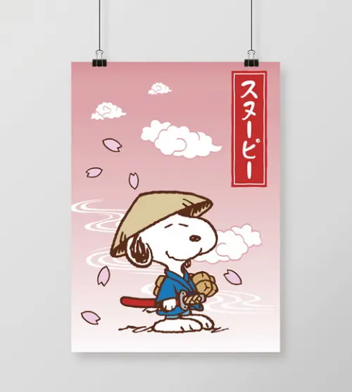 Quadro Snoopy Cerejeira