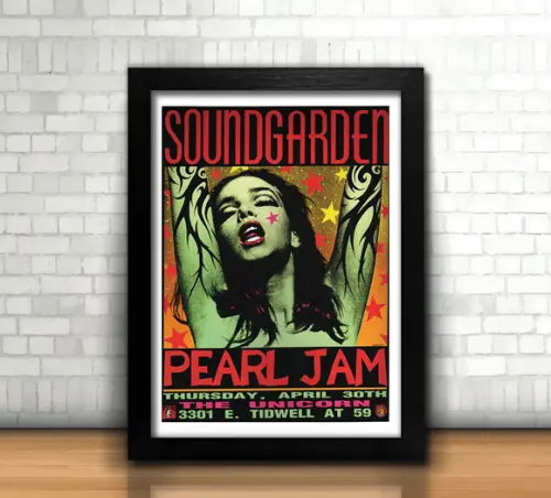 Quadro Soundgarden & Pearl Jam