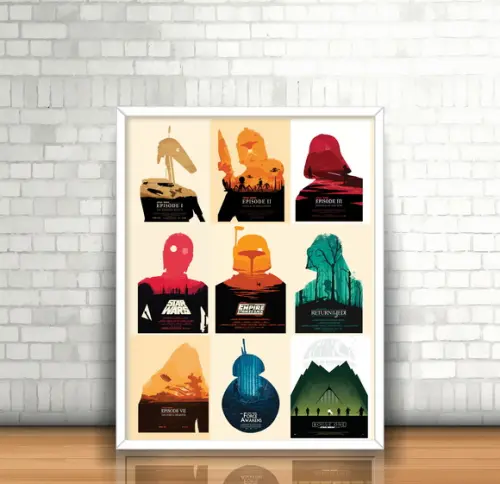 Quadro Star Wars Mosáico