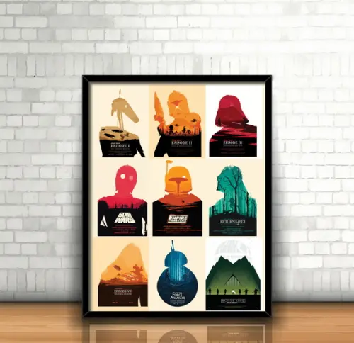 Quadro Star Wars Mosáico