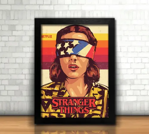 Quadro Stranger Things / 20x30cm / com Vidro