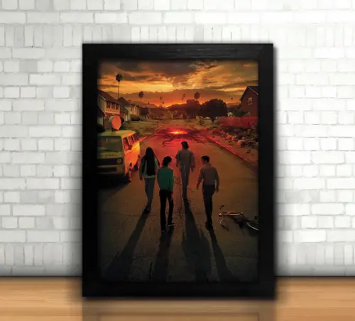 Quadro Stranger Things / 20x30cm / Com Vidro