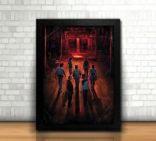 Quadro Stranger Things / 20x30cm / Com Vidro