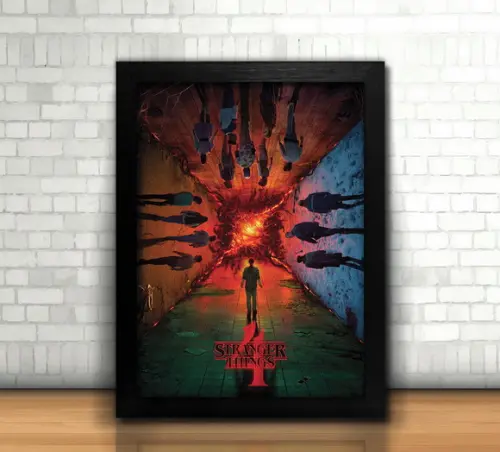 Quadro Stranger Things / 20x30cm / Com Vidro