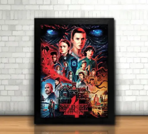 Quadro Stranger Things / 20x30cm / Com Vidro