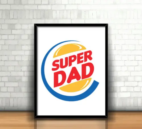 Quadro Super Dad